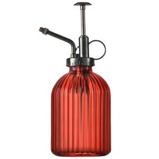 댓츠댓 레트로 프레스 유리 스프레이 분무기 스트라이프 레드 320ml, 1개