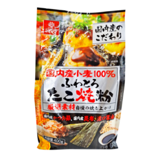 Hakubaku 章魚燒用粉，日本國產小麥100%，鬆軟可口，400g, 1包