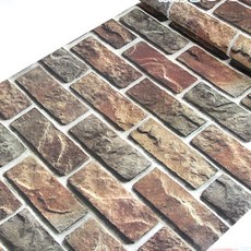 WA Wall Art 仿真磚紋防水自黏壁紙 60x300cm, 300 x 60cm, 鋁土石磚