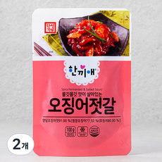 한끼애 오징어젓갈, 2개, 100g