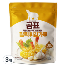 곰표 갈릭 튀김가루, 1kg, 3개