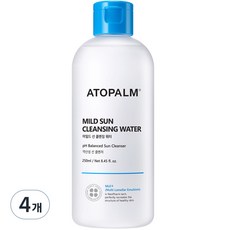 아토팜 마일드 선 유아페이셜 클렌징 워터, 250ml, 4개