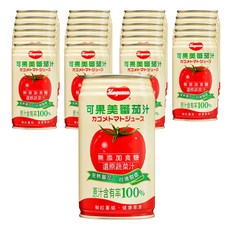 KAGOME 可果美 100% 蕃茄汁, 無添加食鹽 340毫升 (4入x6組), 340ml, 24罐