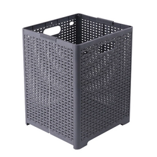 日式加大折疊髒衣收納籃, 44cmX34cmX32cm, 灰色, 44 x 34 x 32cm, 深空灰