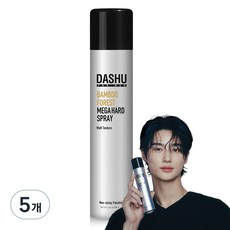 다슈 포 맨 밤부 포레스트 메가 하드 헤어 스프레이, 180ml, 5개