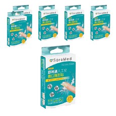 SureMed 舒利渼 人工皮傷口隱形貼 24片, 防水 服貼 超薄, 微傷口/指適用, 15mm, 6盒
