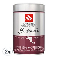 일리 아라비카 셀렉션 과테말라 원두, 홀빈(분쇄안함), 250g, 2개