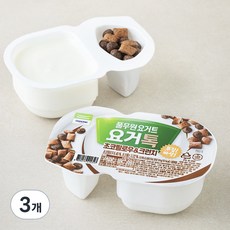 풀무원 다논 요거톡 초코필로우 & 크런치 2개입, 124g, 3개