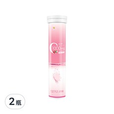 Bee Zin 康萃 維生素C1000膠原發泡錠, 20錠, 80g, 2瓶
