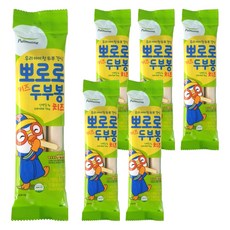 풀무원 아동용 뽀로로 키즈 두부봉 치즈 3p, 6개, 84g