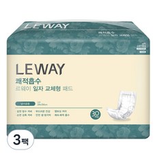 미래생활 남녀공용 쾌적흡수 르웨이 일자 교체형 성인용 패드, 24 x 54 cm, 30개입, 3개 30개입, 3팩
