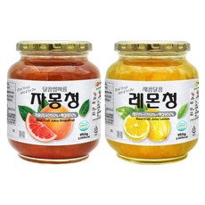 견과공장 자몽청 950g + 레몬청 950g, 1세트