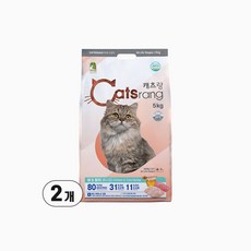 캐츠랑 전연령 올라이프 고양이 건식사료 2p, 닭+참치, 5kg, 2개