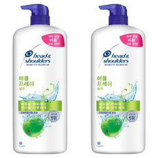 헤드앤숄더 애플 프레쉬 샴푸 깨끗하고 상쾌한 향, 1.2L, 2개 1200ml, 2개