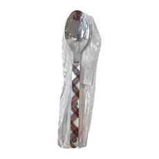 SABRE PARIS BISTROT 茶匙/咖啡匙, 格紋, 不鏽鋼, 亞克力, 16cm 法國製, 菱格紋, 1支