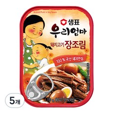 우리엄마 샘표 돼지고기 장조림, 110g, 5개