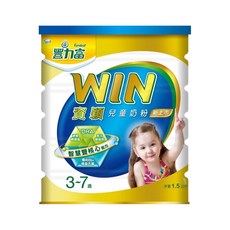 Fernleaf 豐力富 WIN 4號資穎兒童奶粉, 3-7歲適用, 1.5公斤, 含鈣, 維生素D, 添加益生元, 1.5kg, 3-7歲, 1罐