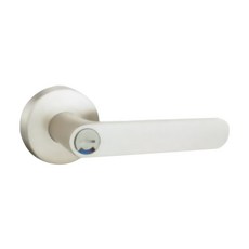 L.S 麥金牌 日規水平鎖 浴廁鎖 無鑰匙 大套盤, LS-710, 60mm, 白鐵色, 1個