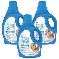 네이쳐러브메레 친환경 유아세제 쿨 프레쉬, 3개, 1.8L