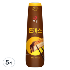 백설 돈까스 소스, 5개, 255g
