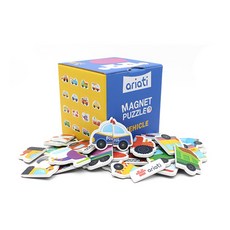 ariati 配對磁性貼盒裝組 交通工具 Set, 磁鐵拼圖, 1組