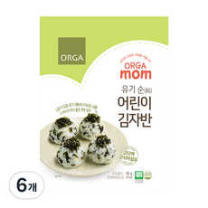 올가맘 유기순 어린이 김자반, 김, 50g, 6개