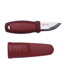MORAKNIV 瑞典莫拉刀 Eldris不銹鋼附刀鞘 短刃刀 紅色, 刀刃長59mm, 1個
