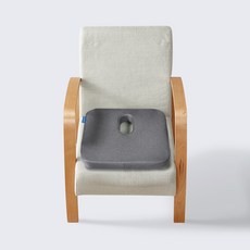 Bodyq 4D網狀甜甜圈坐墊, 灰色, 1個