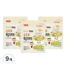 베베스트 아이 맛있는 순두부 백김치찌개 200g, 9개