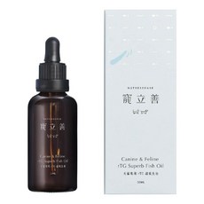 寵立善 rTG超級魚油 犬貓專用 50ml, rTG型魚油, 吸收效果更佳, 保護心臟血管系統, 餵食方便, 保護心臟/血管, 1瓶