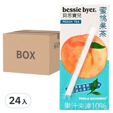 bessie byer 貝思寶兒 蜜桃果茶 330ml x 24入, 清新溫醇, 少糖配方