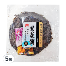 新光洋菜 紫菜餅, 嚴選野生紫菜 無海沙 安心料理, 35g, 5包