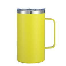 워터하마 비비드 텀블러 머그컵 710ml, 옐로우, 1개 옐로우, 1개