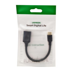 UGREEN 綠聯 USB3.0 Type-C OTG傳輸線, 黑色, 1條