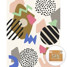 아트조이 물감 2배 DIY 명화그리기 40 x 50 cm, 미드 센추리 컬러페이퍼, 1개