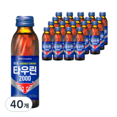 광동제약 타우린 2000 에너지음료, 120ml, 40개