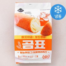 올반 곰표 밀눈핫도그 모짜렐라치즈 5입 (냉동), 1개, 400g