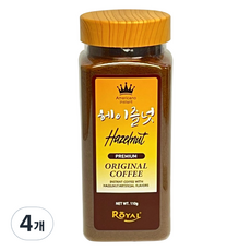 ZIBAH 로얄티 헤이즐넛 커피, 4개, 1개입, 110g