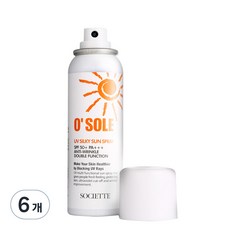 소시에떼 오쏠레 유브이 실키 썬 스프레이 SPF50+ PA+++, 100ml, 6개