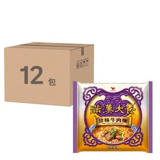 統一 滿漢大餐 珍味牛肉麵 173g, 12包