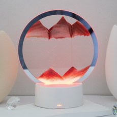 Artjoy沙漏沙藝術沙漏小夜燈, 紅色