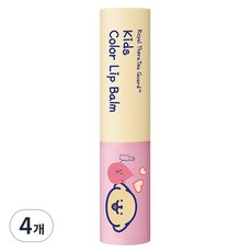 GOONGBE 宫中秘策 兒童彩色潤唇膏 3.3g, 4個, 3.3克