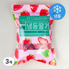딜라잇가든 국산 딸기 (냉동), 1kg, 3개