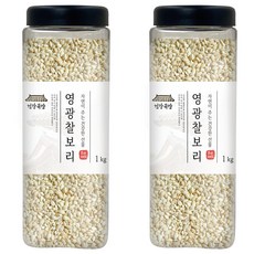 건강곡간 영광 찰보리, 1kg, 2개 1kg, 2통