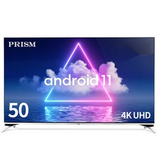 프리즘 안드로이드11 4K UHD 127cm google android TV, 127cm(50인치), A5011, 스탠드형,