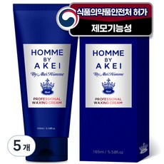 아케이 옴므 프로페셔널 왁싱크림 팔 다리용, 5개, 165ml