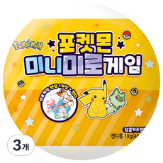 포켓몬스터 미니 미로게임 캔디 랜덤발송, 10g, 3개