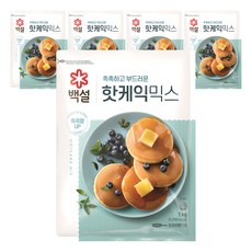 백설 핫케익믹스, 1kg, 5개
