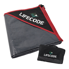 Lifecode 生活密碼 加厚防水PE地墊, 300x300cm, 頂級180g PE材質+600D牛津布包邊, 附收納袋, 300 x 300cm