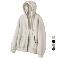 Naven 拉絨寬鬆套頭拉鍊連帽衫 NA2203Z